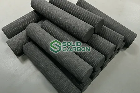 High Purity CFC Carbon-Carbon Composite Rod for High Temperature Industrial Furnaces | SOLID CARBON