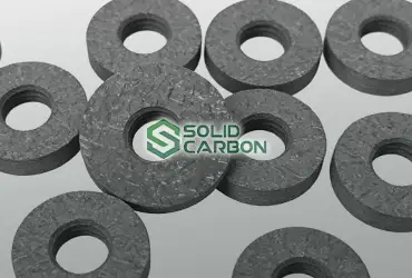 Short fiber CFC Carbon-Carbon bolt and nut fasteners